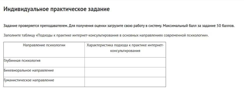 Практические задания